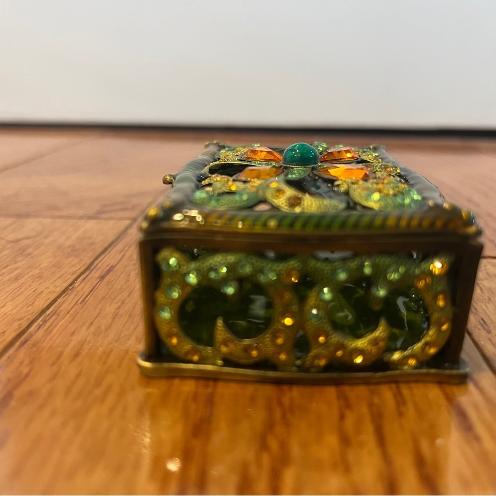 Vintage Ciel jeweled trinket box - Picture 10 of 12